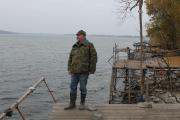 Обстеження П.Г.Шевченком ділянок любительського рибальсства в нижній частині парку