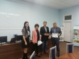 Вручення диплому за 2 місце серед молодих дослідників - Олексій Степанов