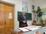 Петро Гавлінський проводить лекцію магістрам спеціальності "Карантин рослин"