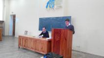 виступ голови ради аспірантів НДІ І.А. Опенька
