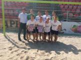 Команда студентів НУБіП України переможець першого чемпіонату Києва з пляжного футболу серед студент 2017 року