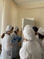 Студенти  учасники гуртка "Сільськогосподарська мікробіологія" виконують дослідження з напрямку "Мікрофлора основних біотопів ті