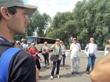 Прибуття делегації до агрофірми (с. Усівка Згурівського р-ну Київської обл.)