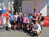 Команда лекгоатлетів університету учасники змагань "Київський марафон 2018"