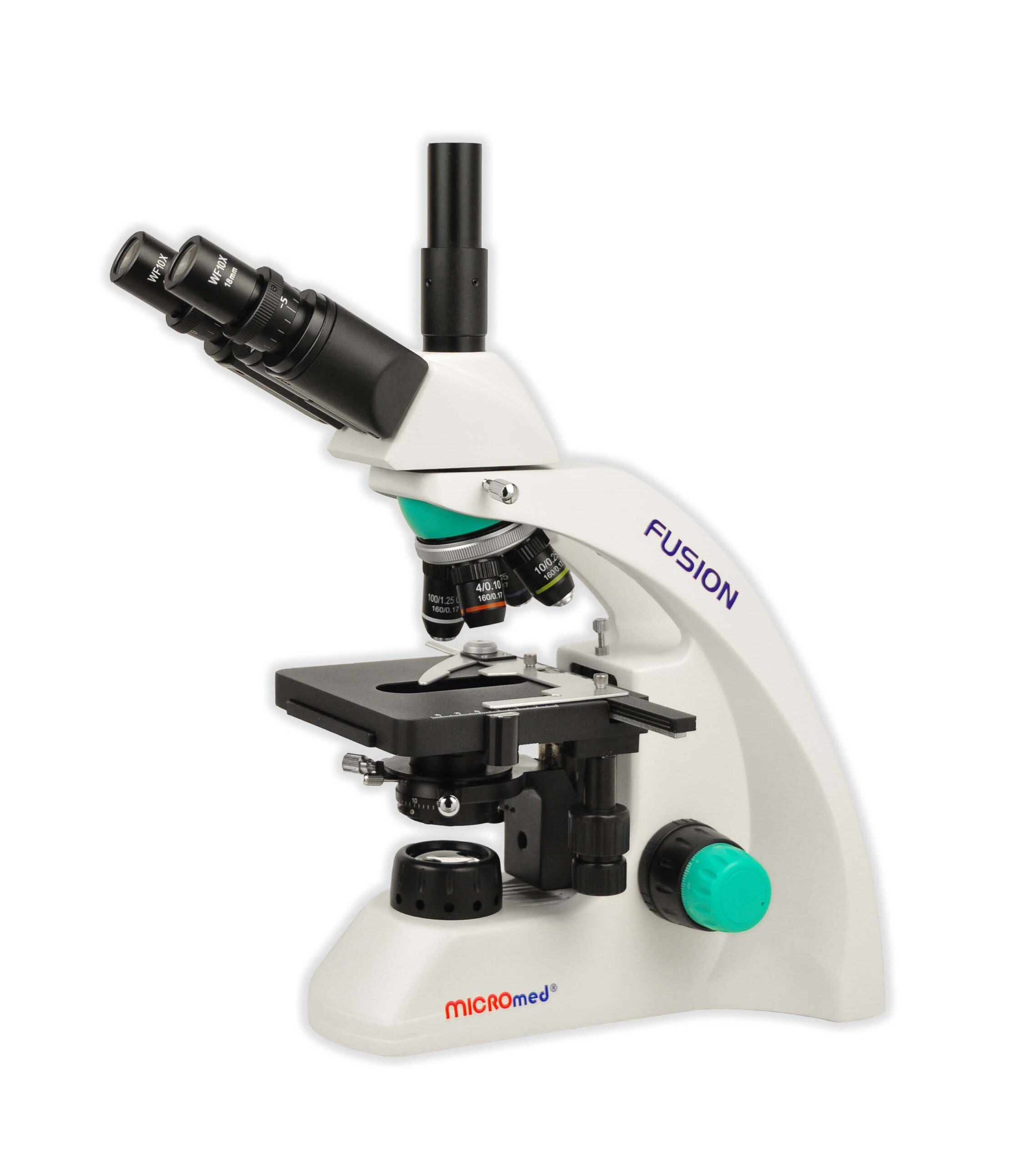 Купити Мікроскоп біологічний тринокулярний MICROmed Fusion FS-7530 (авт.  живлення) – MICROmed