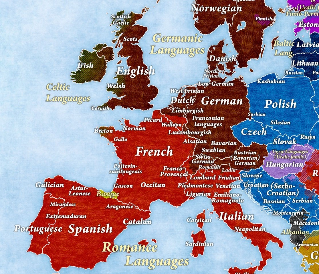 На каком языке разговаривают народы. Языковая карта Европы. Германские языки. Западноевропейские языки. Германская группа языков карта.